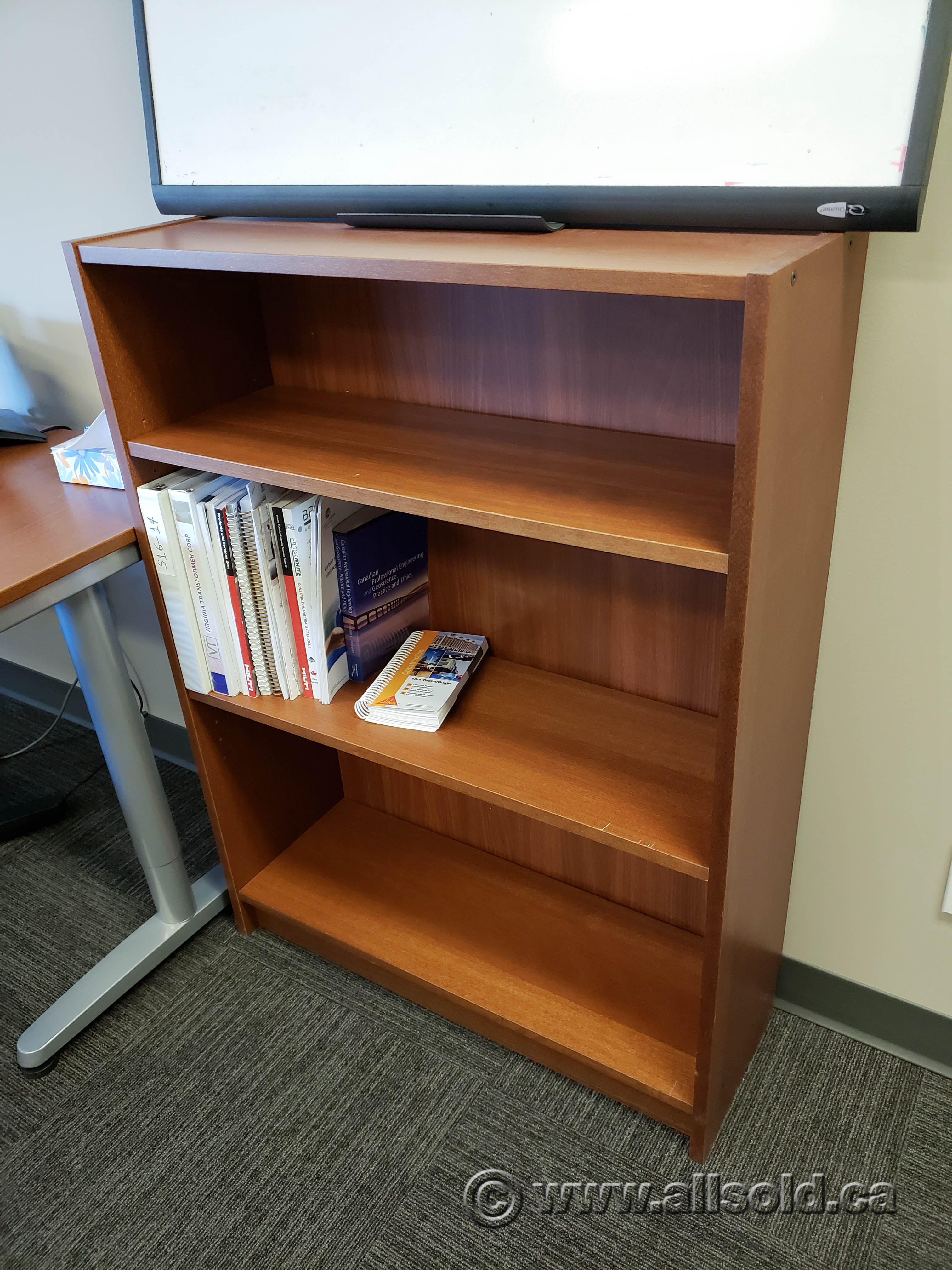42" Tall Maple 2 Shelf Bookcase Allsold.ca Buy & Sell Used Office